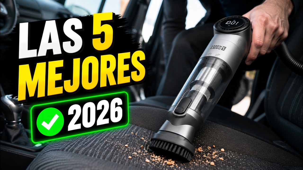 Top 5 Aspiradoras de Mano para Coche en 2026 Calidad Precio