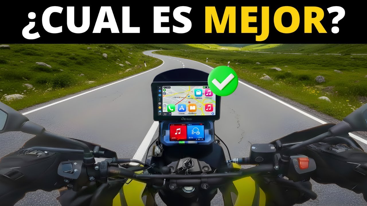 pantallas para moto con carplay y android auto